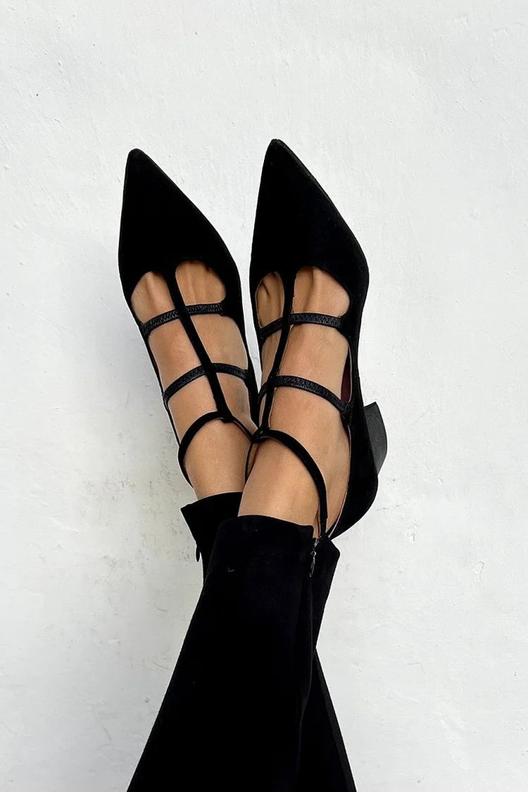 Xena™ | Strappy Pointed Flats