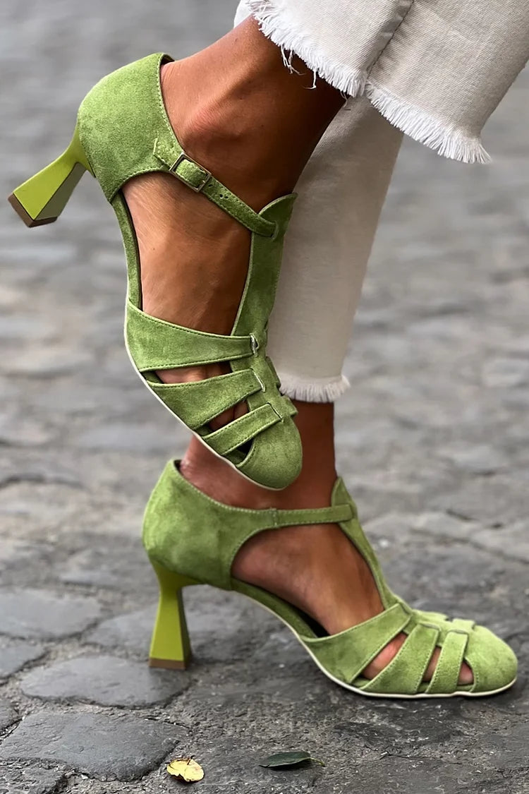 Nova™ | Strappy Block-Heel Pumps