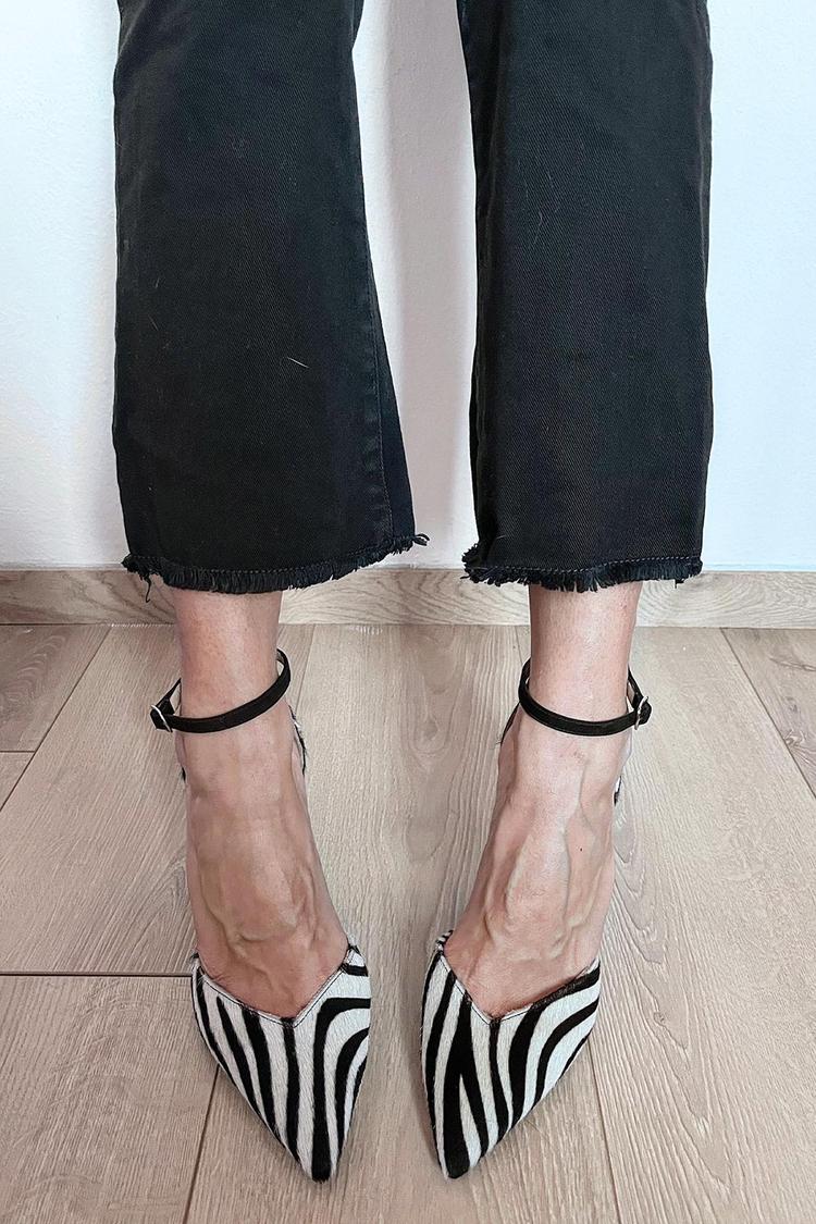 Ida™ | Zebra Strap Heels