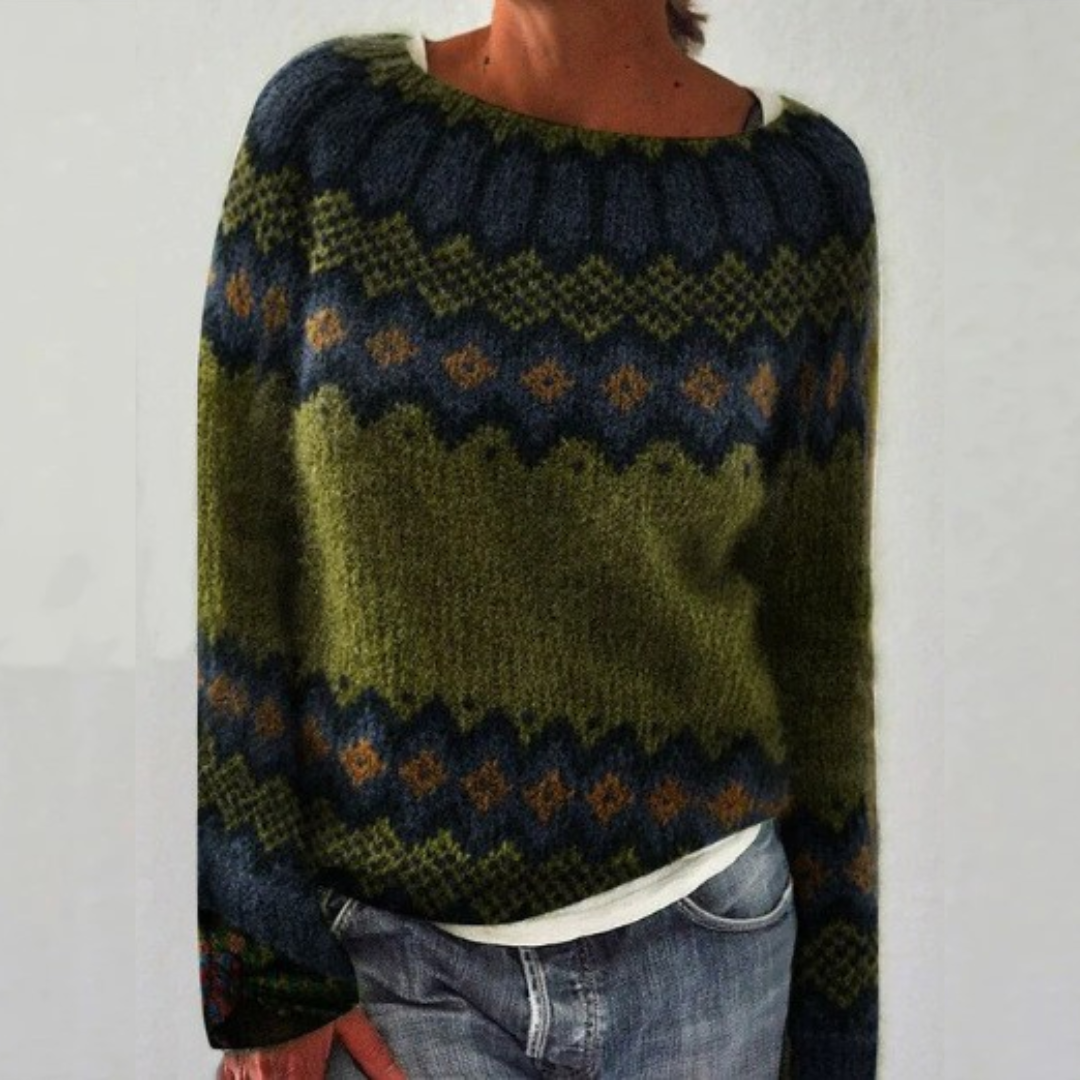 Anita™ - Ultra-comfortable retro pullover with a soft touch