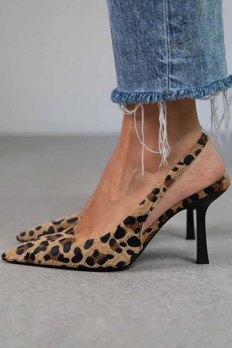 Orla™ | Leopard Slingback Heels