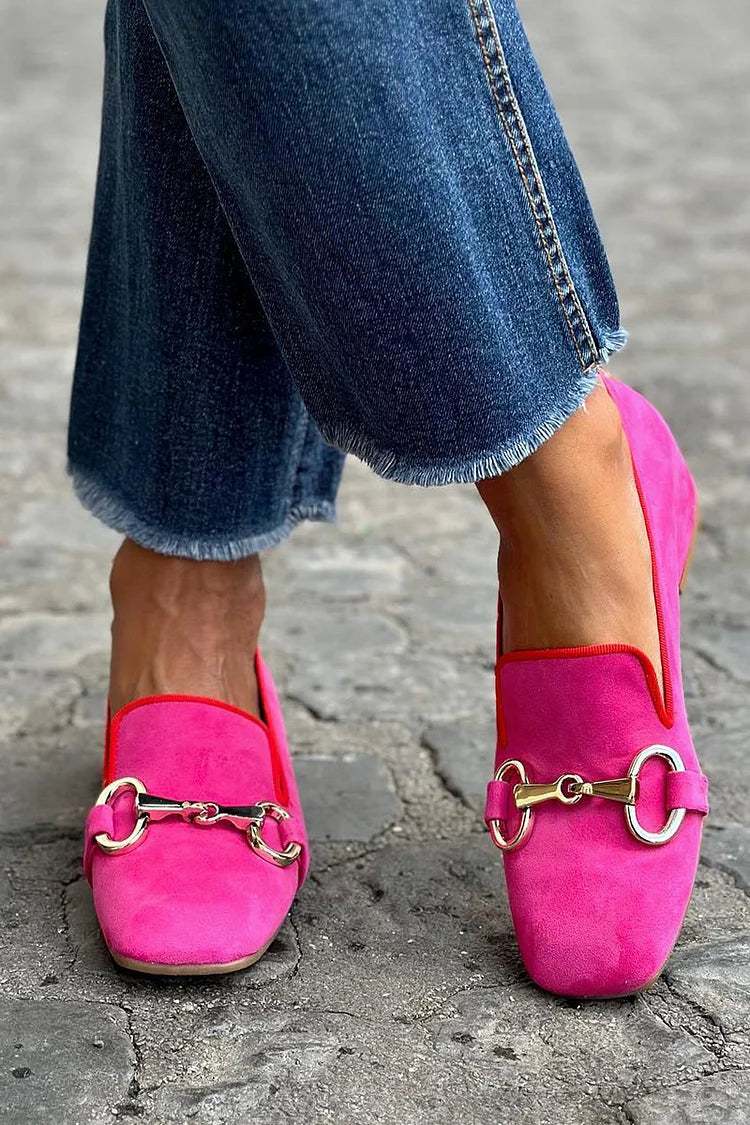 Kaelie™ | Metallic-Bit Loafers