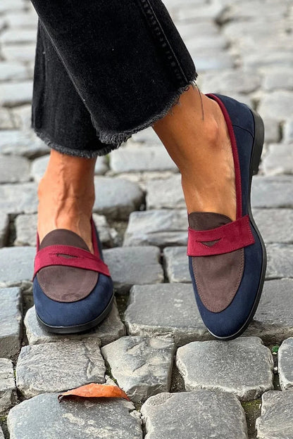 Esther | Elegant round-toe loafers with a small heel for a chic and comfortable look
