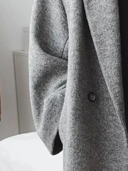 Layla - Oversized wool coat, chic and cocooning