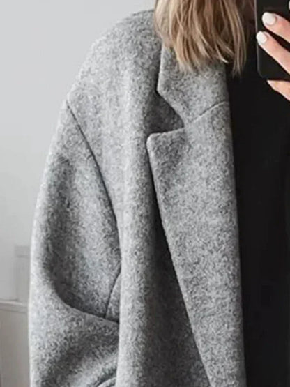 Layla - Oversized wool coat, chic and cocooning