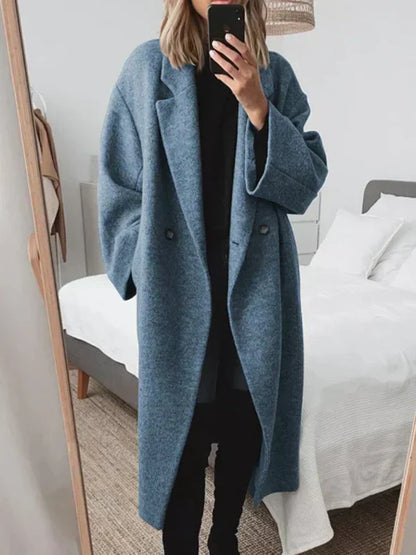 Layla - Oversized wool coat, chic and cocooning
