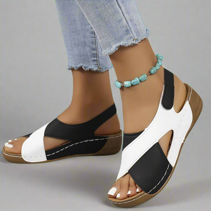 Gianna™ | Color-Block Back-Strap Sandals