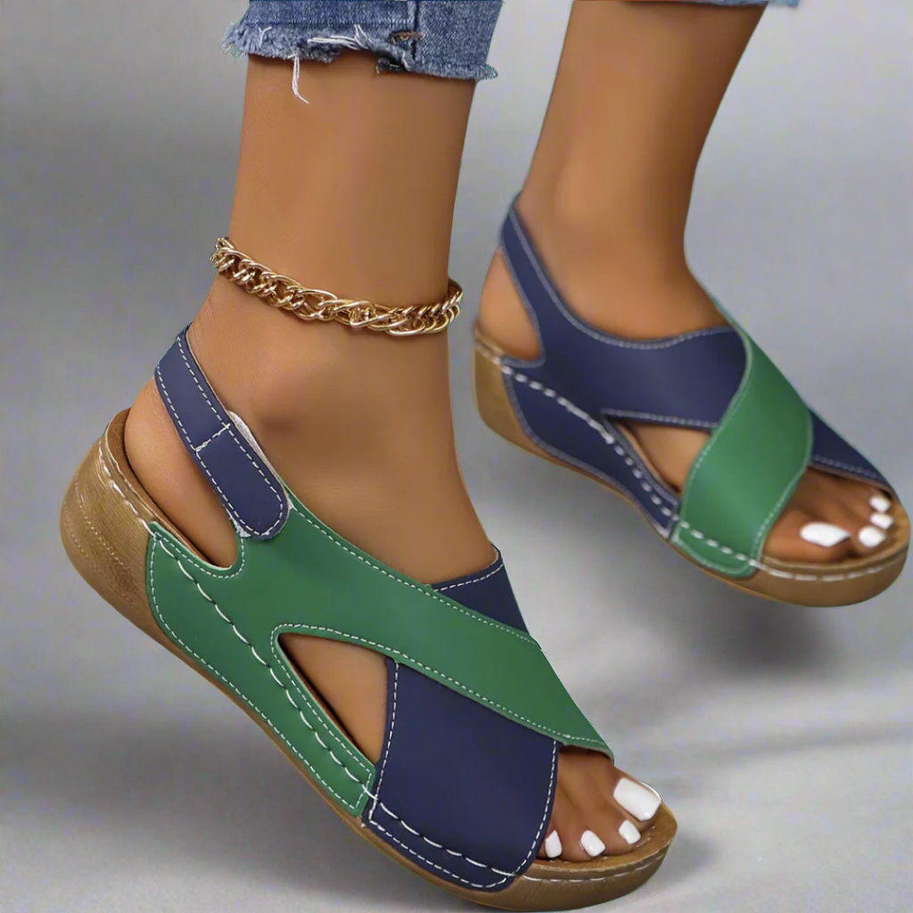 Gianna™ | Color-Block Back-Strap Sandals