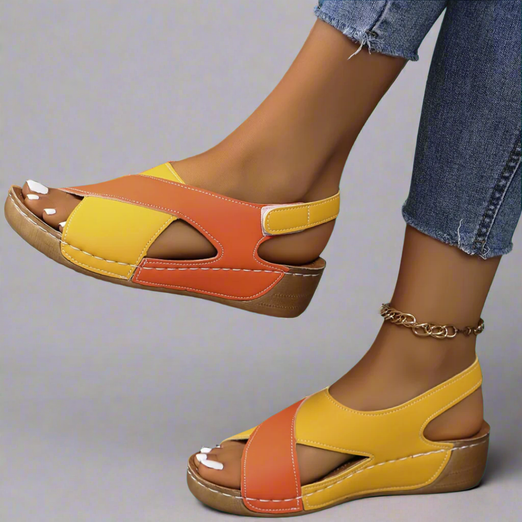 Gianna™ | Color-Block Back-Strap Sandals