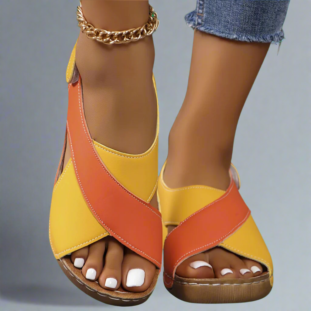Gianna™ | Color-Block Back-Strap Sandals