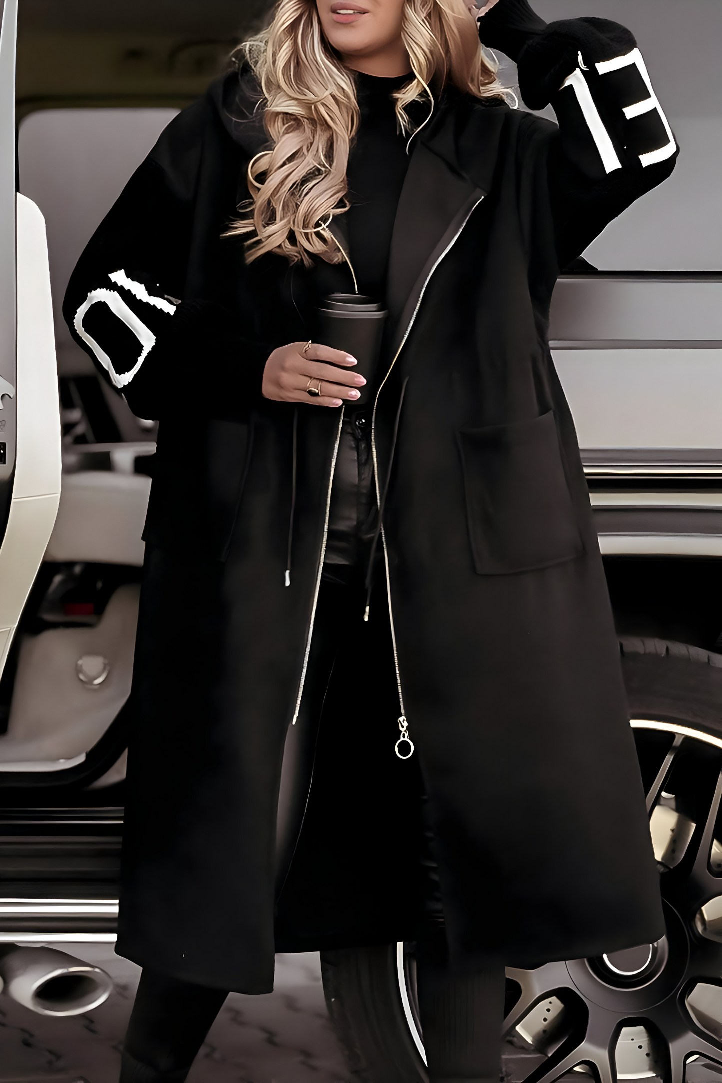 Rosana - Long, lightweight, trendy windbreaker jacket for a confident look