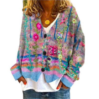 Leilani | High-quality embroidered cardigan