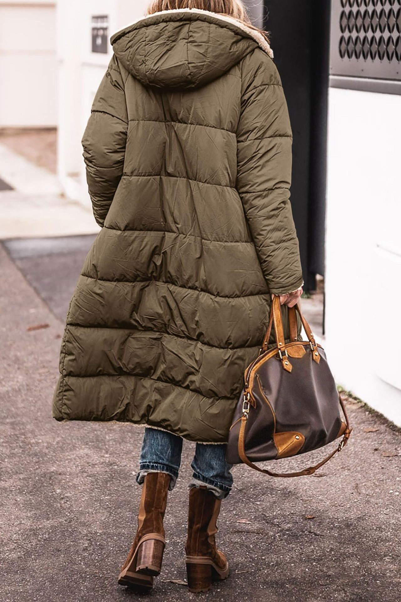 Elise | Luxurious sherpa reversible coat, double-faced
