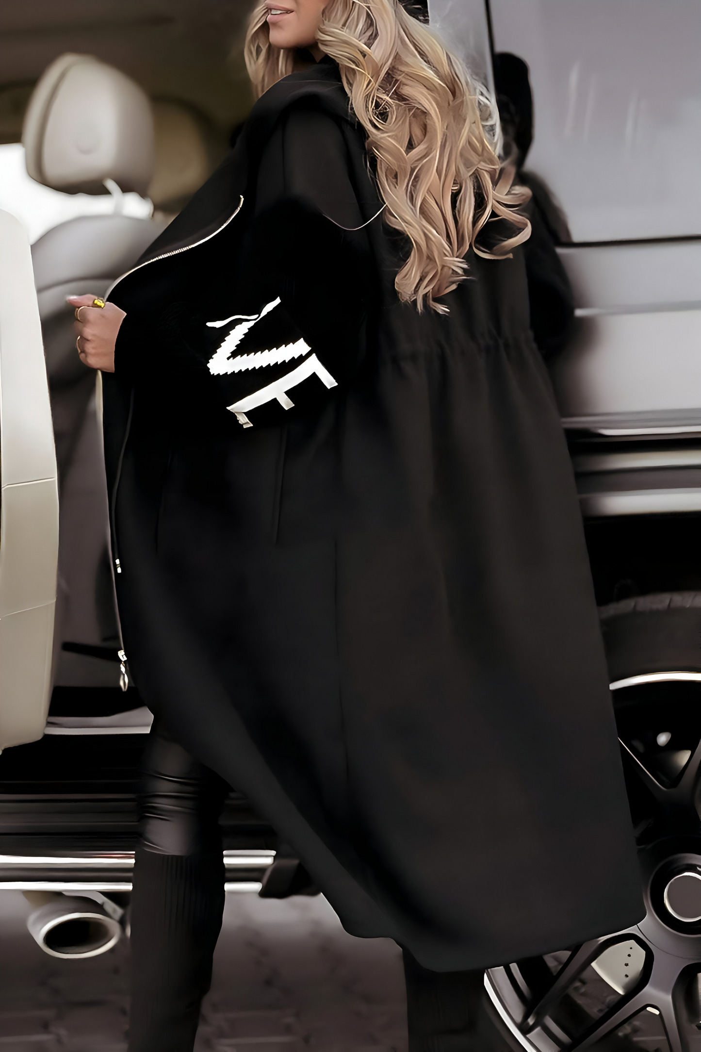 Rosana - Long, lightweight, trendy windbreaker jacket for a confident look