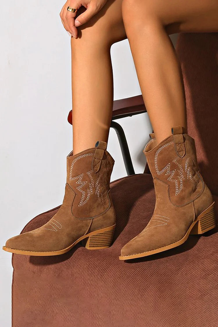 Petra™ | Western Ankle Boots
