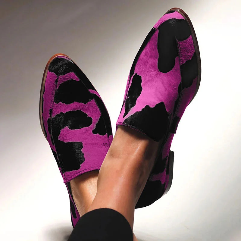 Delphine™ | Animal-Print Loafers