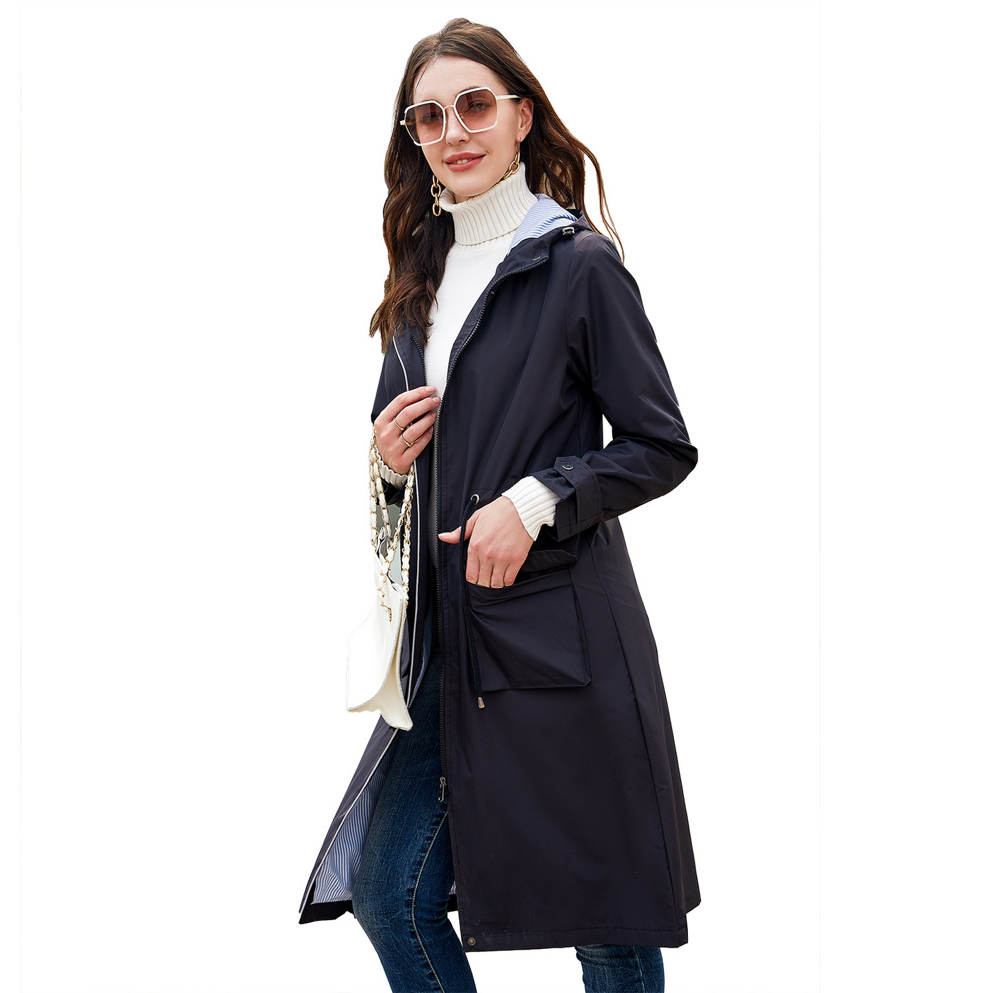 Bethany – Waterproof trench coat in a decidedly elegant style