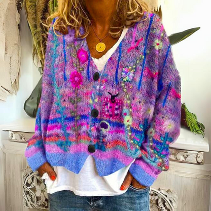Leilani | High-quality embroidered cardigan