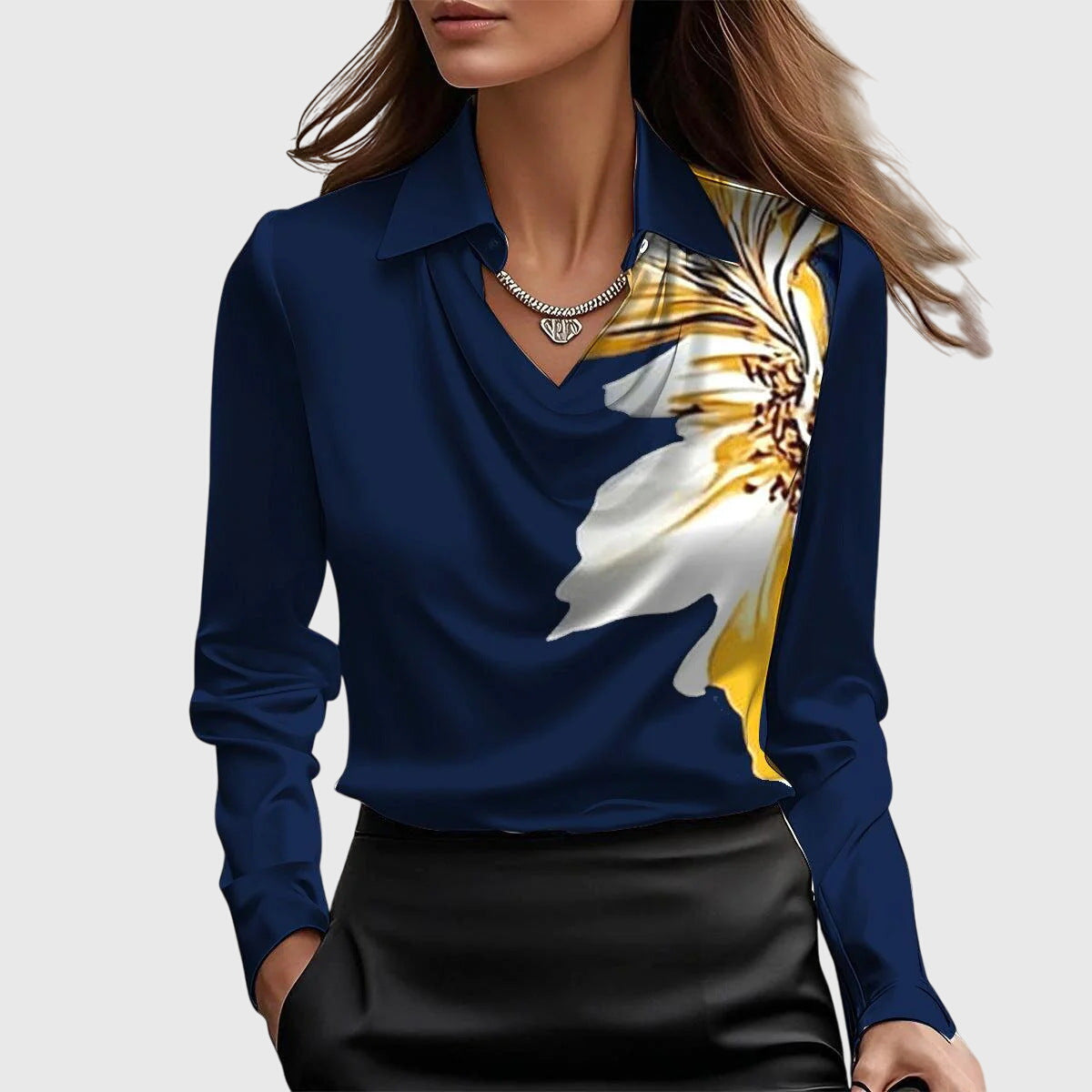 Zoe™ | Elegant Satin Blouse