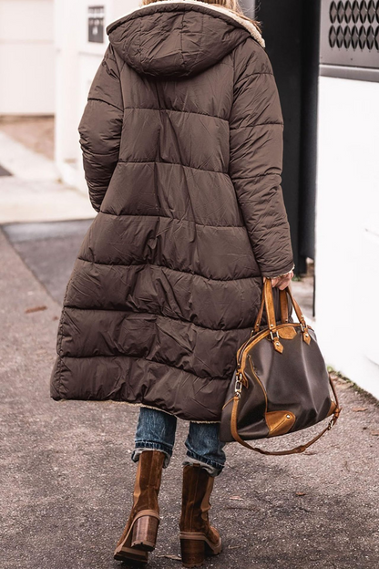 Elise | Luxurious sherpa reversible coat, double-faced