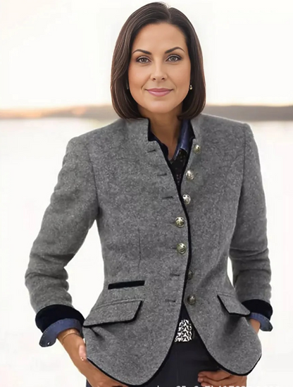 Mariska – Wool winter coat, elegant and warm