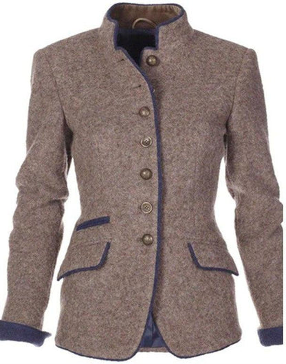 Mariska – Wool winter coat, elegant and warm