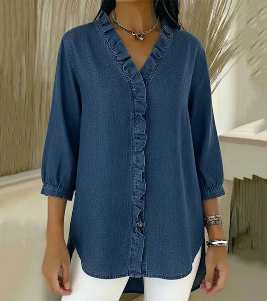 Amelia™ | Denim Blouse