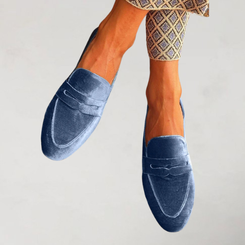 Brenda | Patchwork velvet moccasins - chic and ultra-comfortable