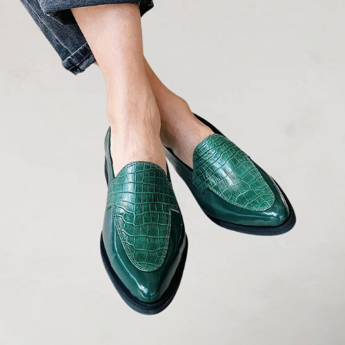 Anita | Patchwork Moccasins with Pointed Toe - Chic and Trendy