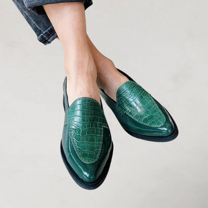 Anita | Patchwork Moccasins with Pointed Toe - Chic and Trendy