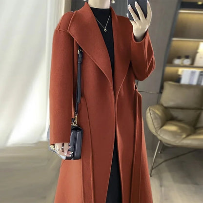 Juliette™ Belted Cashmere Coat – Chic and Timeless