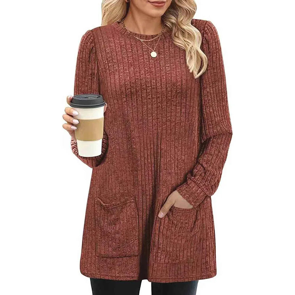 Carol™ | Long Ladies' Sweater with Pockets