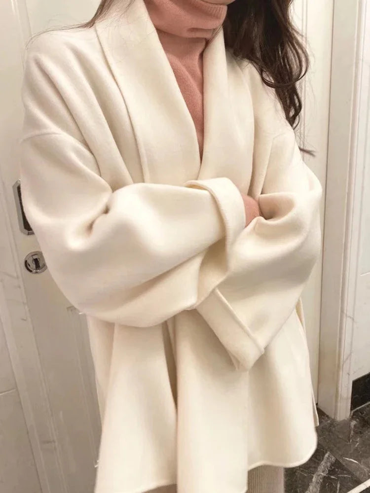Amélie™ | Wool and cashmere coat, handmade with care