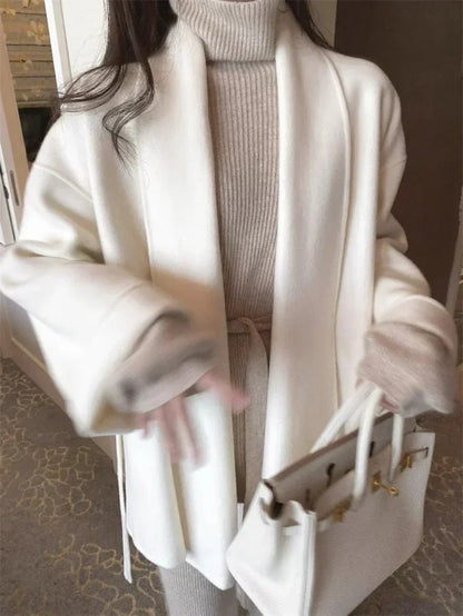 Amélie™ | Wool and cashmere coat, handmade with care