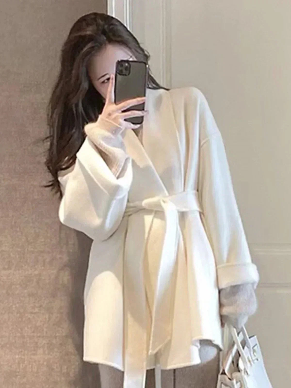 Amélie™ | Wool and cashmere coat, handmade with care