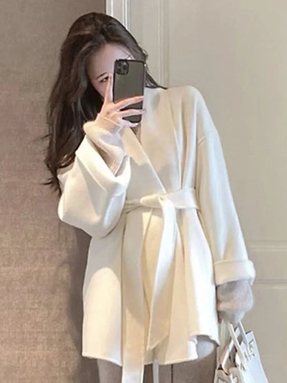 Amélie™ | Wool and cashmere coat, handmade with care