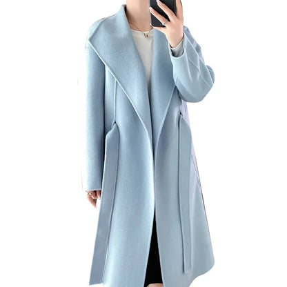 Juliette™ Belted Cashmere Coat – Chic and Timeless