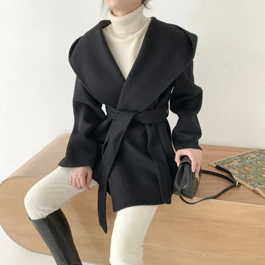 Elira™ Hooded Wool Coat — soft warmth and contemporary style