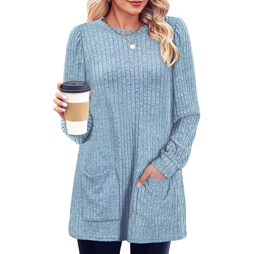 Carol™ | Long Ladies' Sweater with Pockets