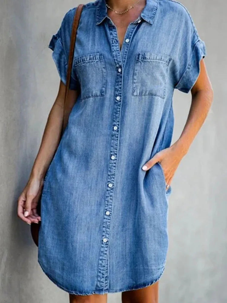 Theresa™ | Denim Summer Dress