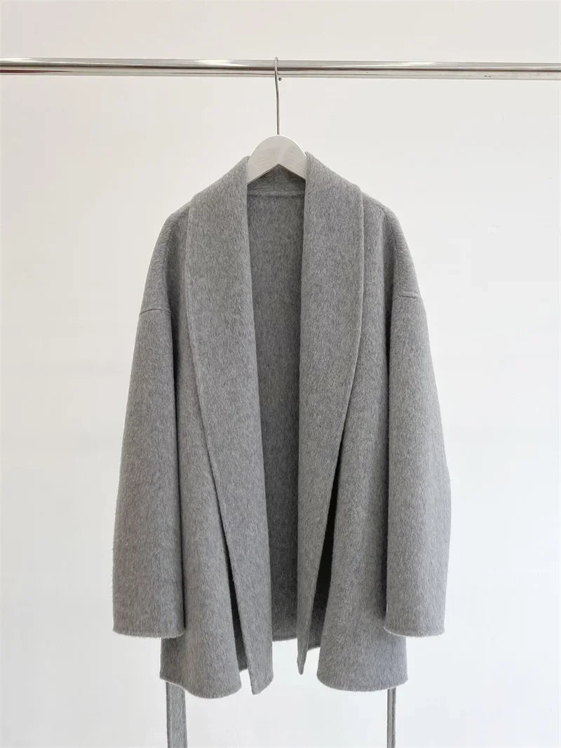 Amélie™ | Wool and cashmere coat, handmade with care