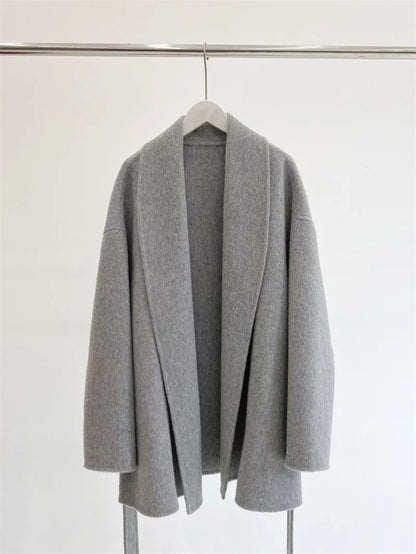 Amélie™ | Wool and cashmere coat, handmade with care