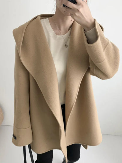 Elira™ Hooded Wool Coat — soft warmth and contemporary style
