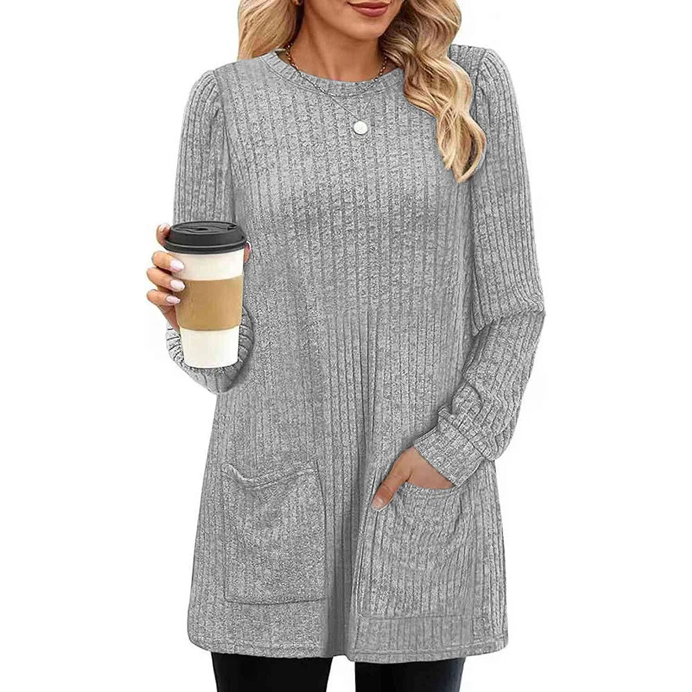Carol™ | Long Ladies' Sweater with Pockets