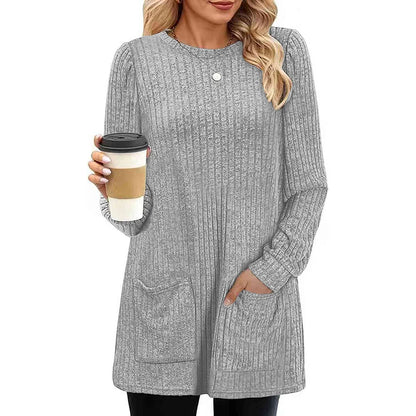 Carol™ | Long Ladies' Sweater with Pockets