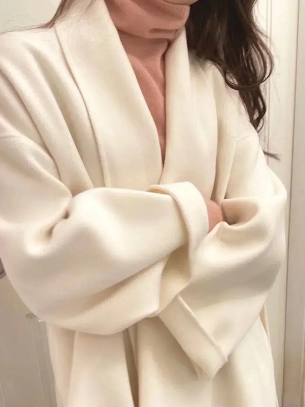 Amélie™ | Wool and cashmere coat, handmade with care
