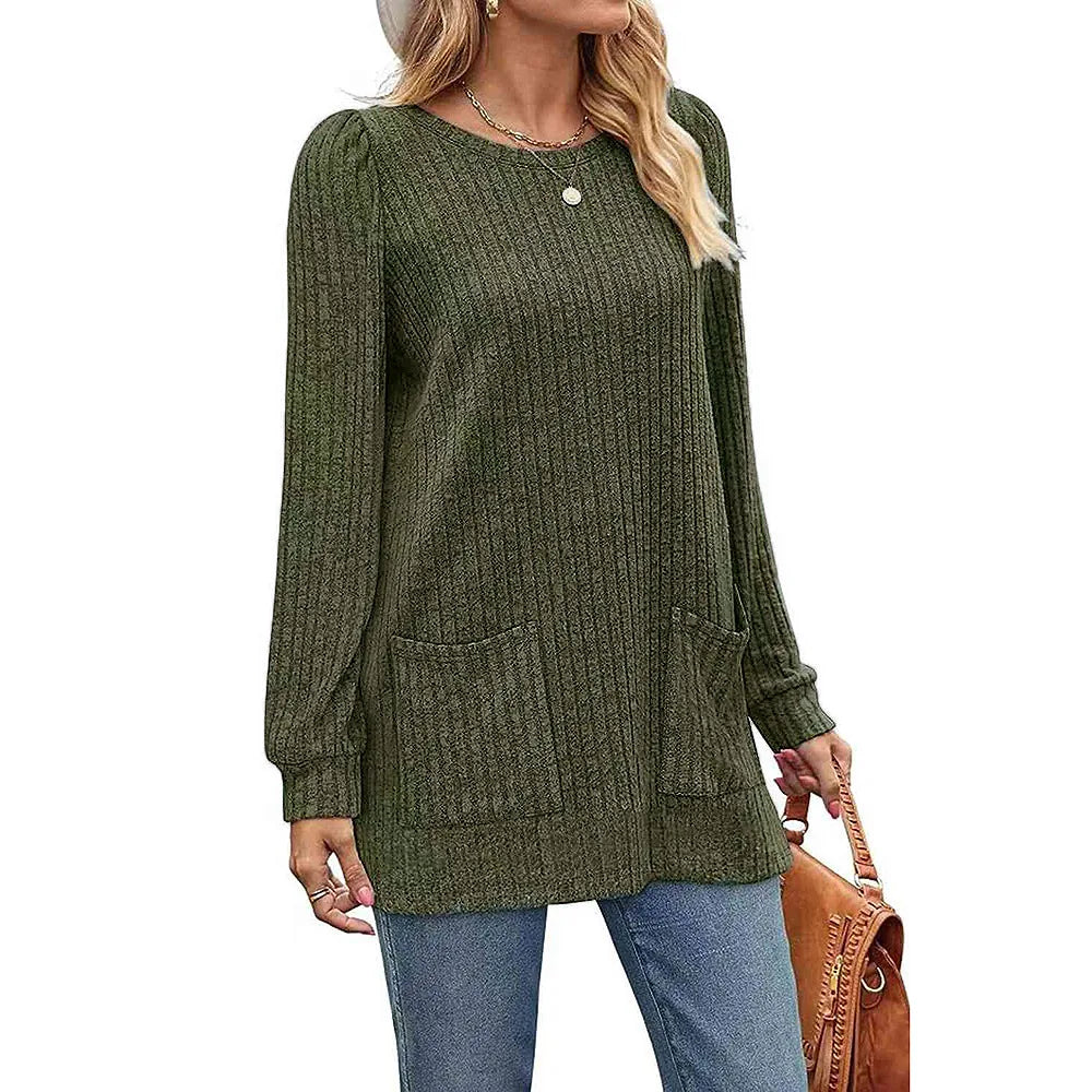 Carol™ | Long Ladies' Sweater with Pockets