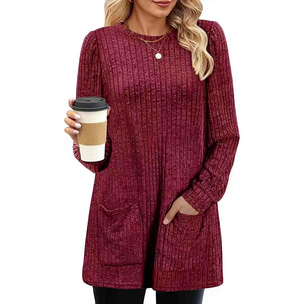 Carol™ | Long Ladies' Sweater with Pockets