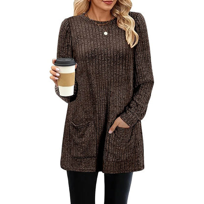 Carol™ | Long Ladies' Sweater with Pockets
