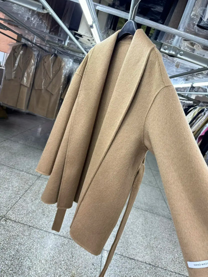 Amélie™ | Wool and cashmere coat, handmade with care